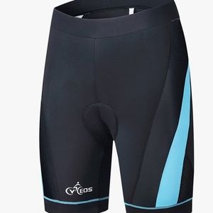 CYCEOS Womens Cycling Shorts Gel Padded - Breathable, Blue, Size 2X Peloton
